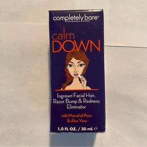 Completely Bare Calm Down Ingrown Facial Hair Razor Bump & Redness Eliminator